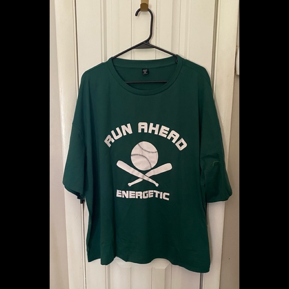 SHEIN Tops - Shein Green graphic t shirt